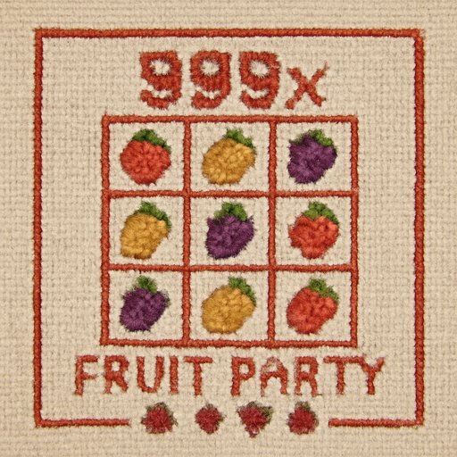 999x Fruit Party spinning fruit grid